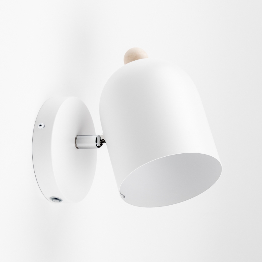 Brilagi - Vægspotlampe GALLION 1xE27/15W/230V hvid