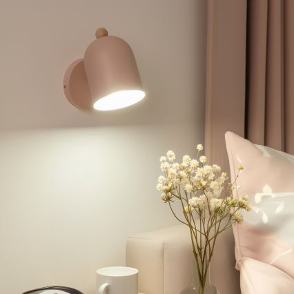 Brilagi - Vægspotlampe GALLION 1xE27/15W/230V rosa