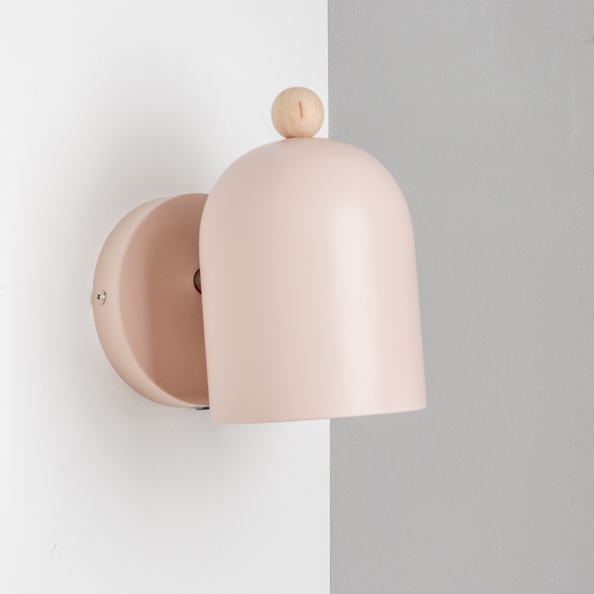 Brilagi - Vægspotlampe GALLION 1xE27/15W/230V rosa