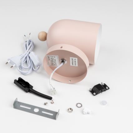 Brilagi - Vægspotlampe GALLION 1xE27/15W/230V rosa