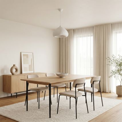 Brilagi - WABI SABI pendel med ledning, 1xE27/40W/230V, Ø 32 cm, hvid