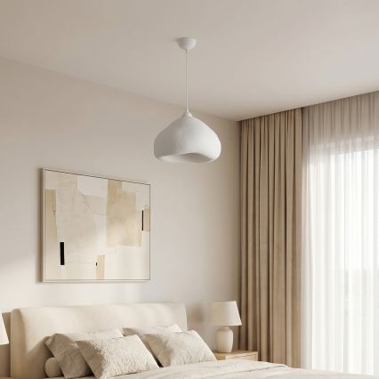 Brilagi - WABI SABI pendel med ledning, 1xE27/40W/230V, Ø 32 cm, hvid