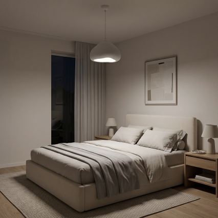 Brilagi - WABI SABI pendel med ledning, 1xE27/40W/230V, Ø 32 cm, hvid