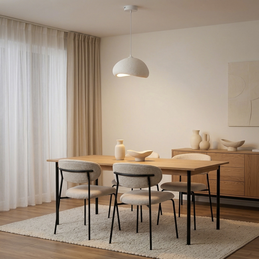 Brilagi - WABI SABI pendel på kabel 1xE27/40W/230V Ø 33 cm, hvid