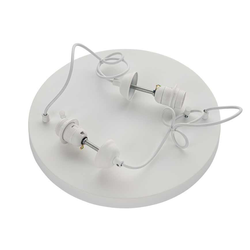 Brilagi - WABI SABI pendel på kabel 2xE27/40W/230V Ø 45 cm hvid