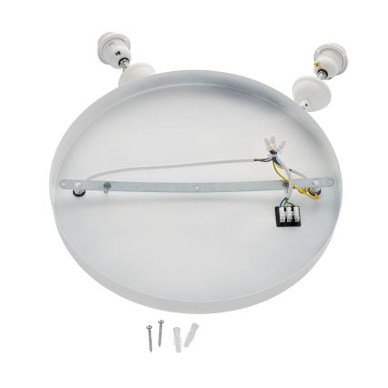 Brilagi - WABI SABI pendel på kabel 2xE27/40W/230V Ø 45 cm hvid