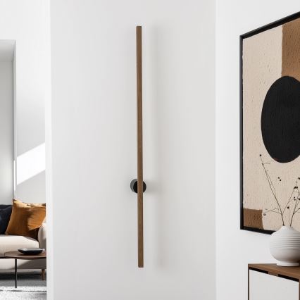 Brilagi - LED Væglampe WOODY LINE LED/12W/230V 120 cm eg valnød