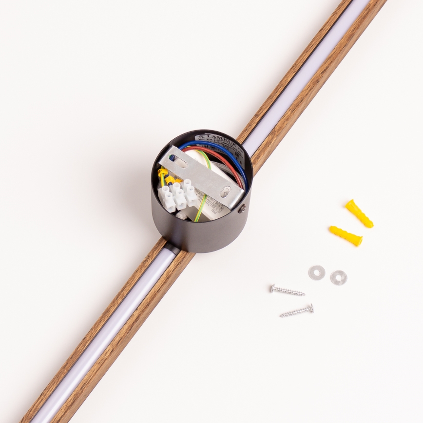 Brilagi - WOODY LINE LED-væglampe 7W/230V 4000K 60 cm eg/valnød