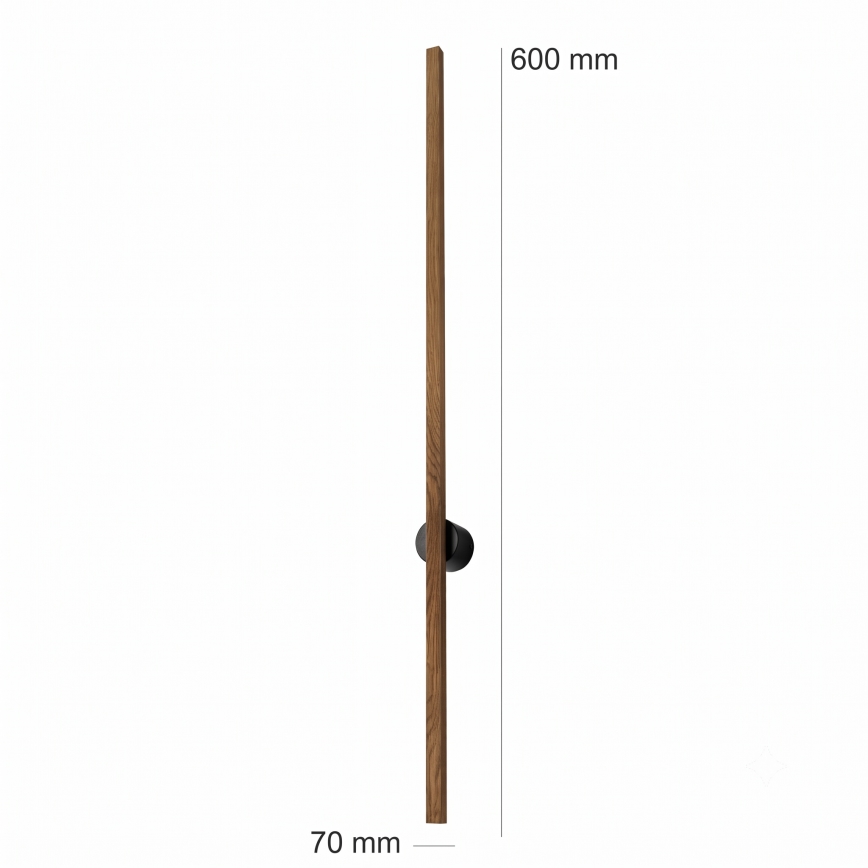 Brilagi - WOODY LINE LED-væglampe 7W/230V 4000K 60 cm eg/valnød