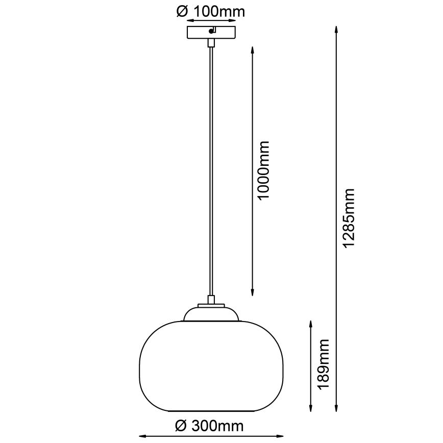 Brilliant - BLOP pendel på ledning 1xE27/60W/230V, grøn