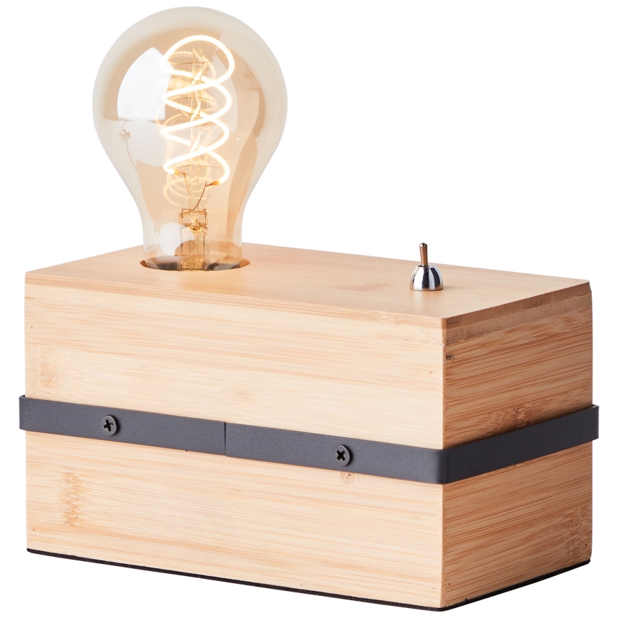 Brilliant - Bordlampe BENNY 1xE27/40W/230V bambus
