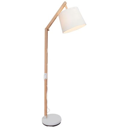 Brilliant - Bordlampe CARLYN 1xE27/60W/230V beige/hvid