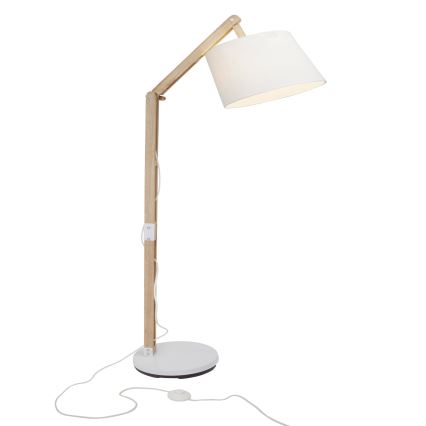 Brilliant - Bordlampe CARLYN 1xE27/60W/230V beige/hvid