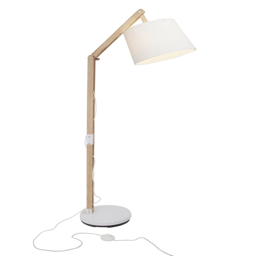 Brilliant - Bordlampe CARLYN 1xE27/60W/230V beige/hvid