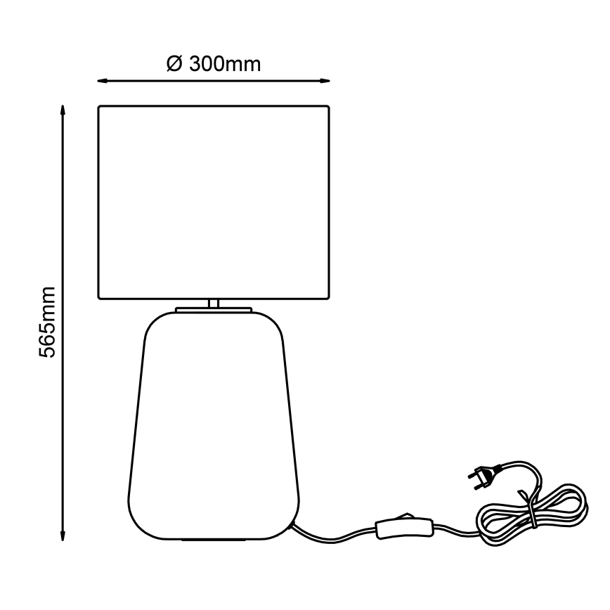 Brilliant - Bordlampe HYDRA 1xE27/60W/230V gul
