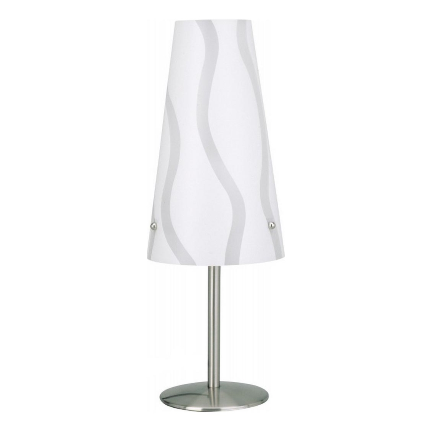 Brilliant - Bordlampe ISI 1xE14/40W/230V hvid/grå/skinnende krom