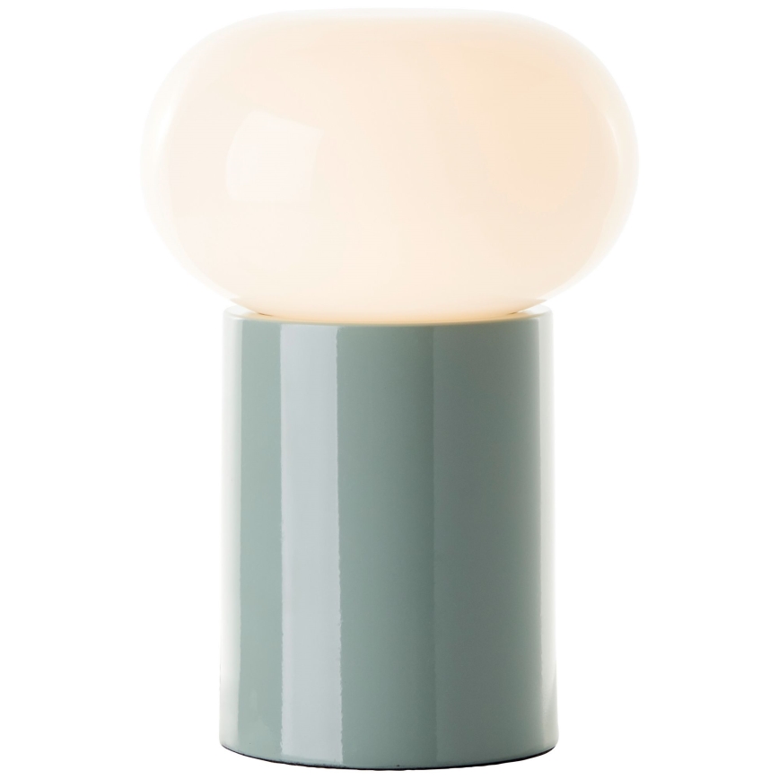 Brilliant - Bordlampe KNUT 1xE27/25W/230V grøn/hvid