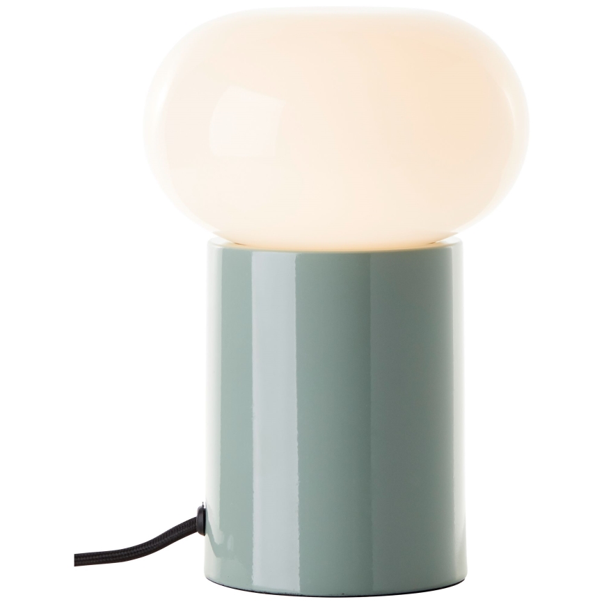 Brilliant - Bordlampe KNUT 1xE27/25W/230V grøn/hvid