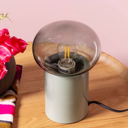 Brilliant - Bordlampe KNUT 1xE27/25W/230V grøn/transparent