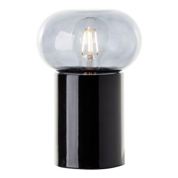Brilliant - Bordlampe KNUT 1xE27/25W/230V sort/transparent