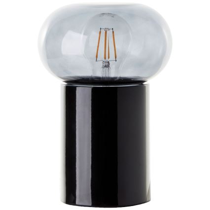Brilliant - Bordlampe KNUT 1xE27/25W/230V sort/transparent
