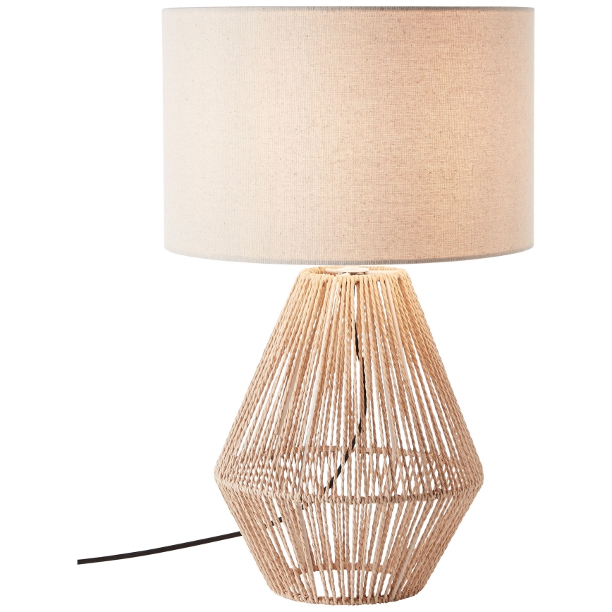 Brilliant - Bordlampe LARAINE 1xE27/42W/230V beige