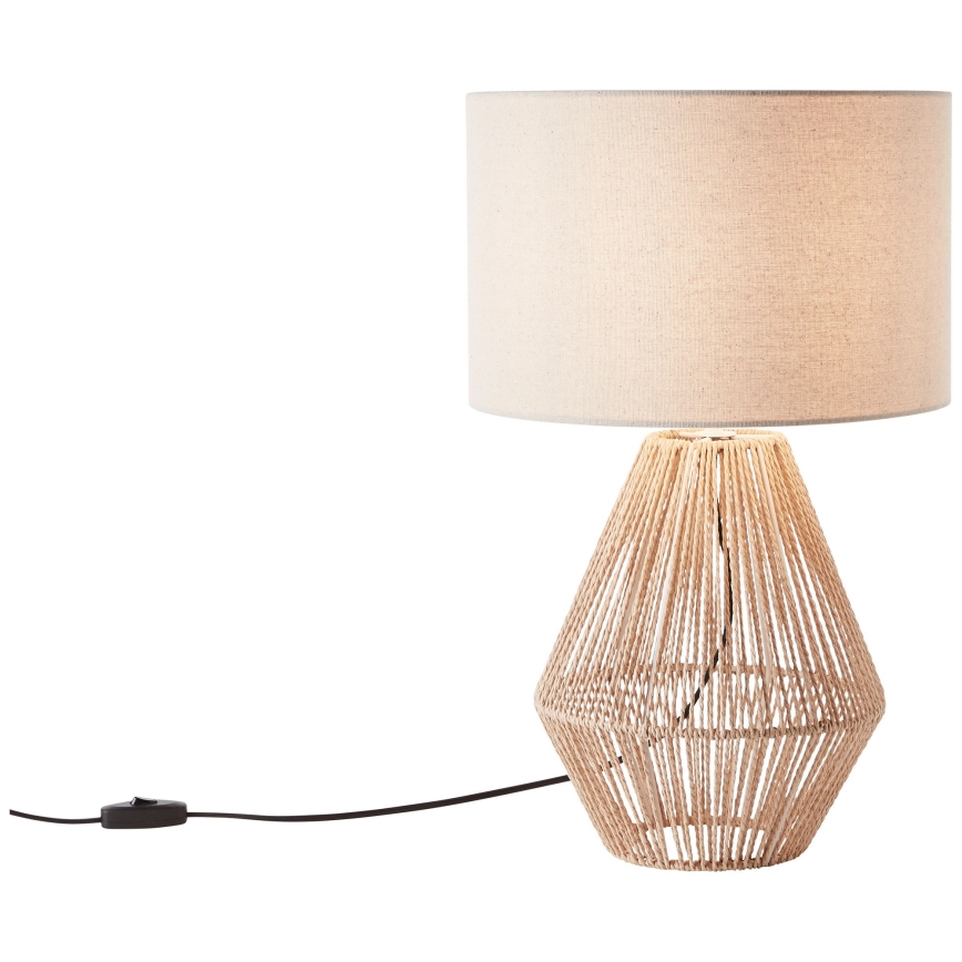 Brilliant - Bordlampe LARAINE 1xE27/42W/230V beige