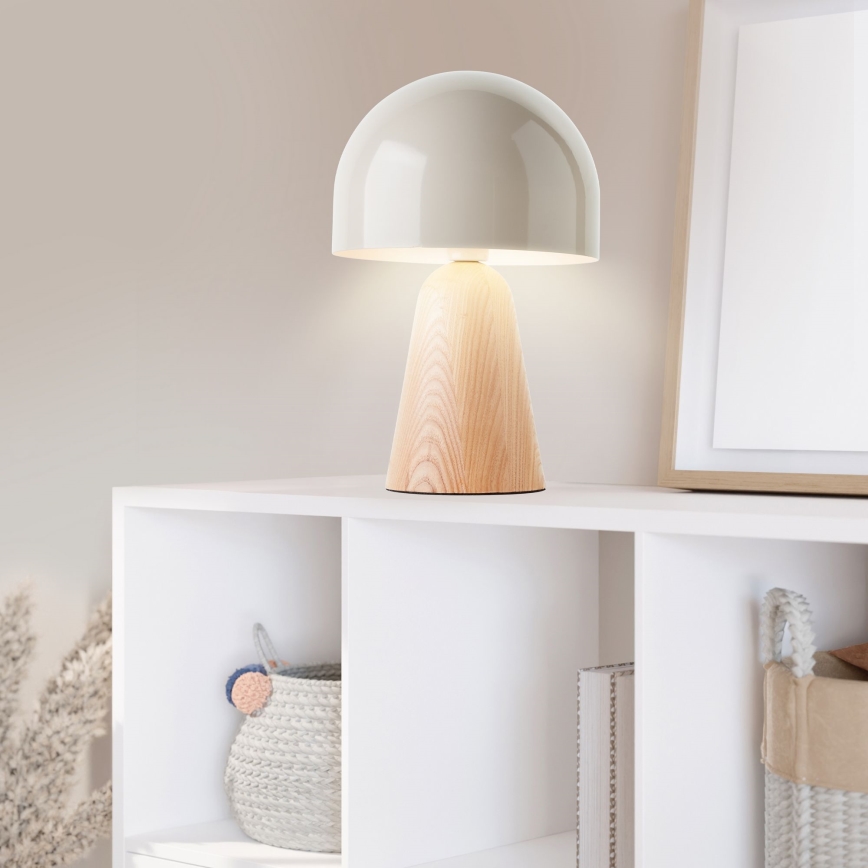 Brilliant - Bordlampe NALAM 1xE14/40W/230V beige/aske - FSC certificeret