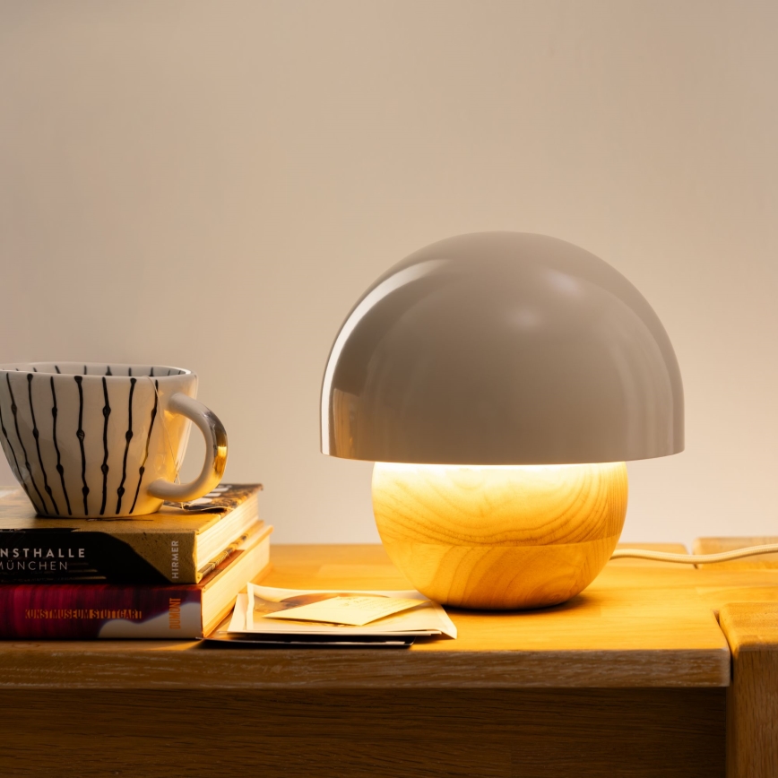 Brilliant - Bordlampe NALAM 1xE14/40W/230V grå/aske - FSC certificeret