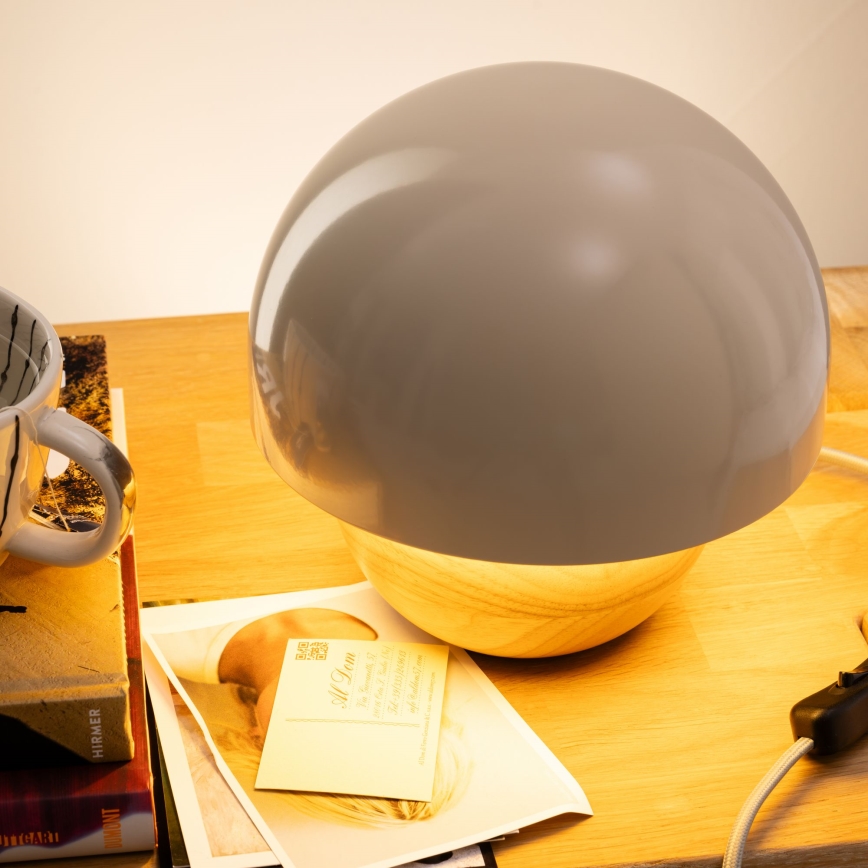 Brilliant - Bordlampe NALAM 1xE14/40W/230V grå/aske - FSC certificeret