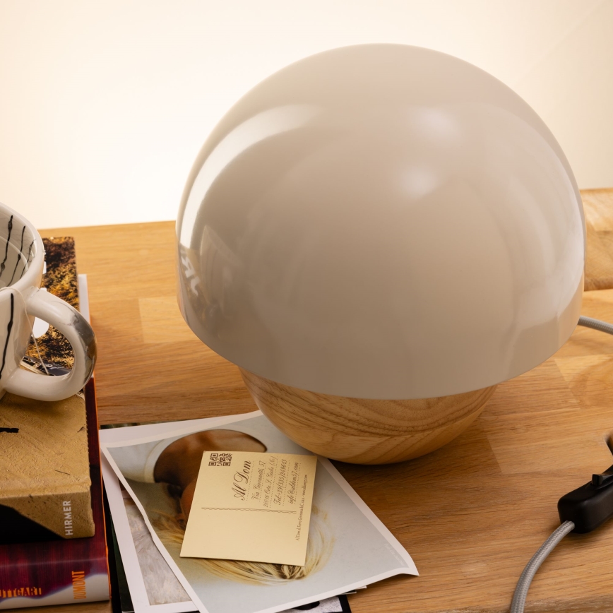 Brilliant - Bordlampe NALAM 1xE14/40W/230V grå/aske - FSC certificeret