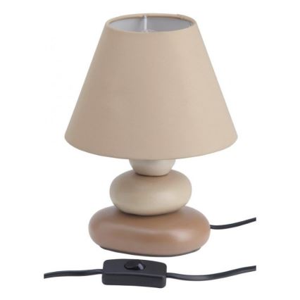 Brilliant - Bordlampe PAOLO 1xE14/40W/230V keramik/beige