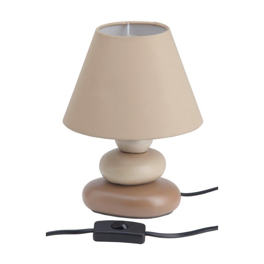 Brilliant - Bordlampe PAOLO 1xE14/40W/230V keramik/beige