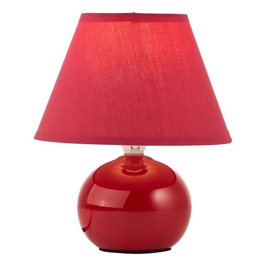 Brilliant - Bordlampe PRIMO 1xE14/40W/230V keramik/rød