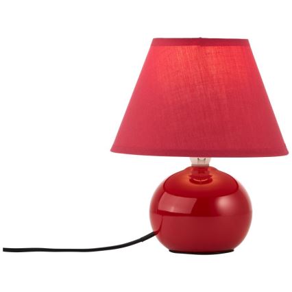 Brilliant - Bordlampe PRIMO 1xE14/40W/230V keramik/rød