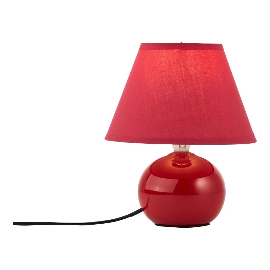Brilliant - Bordlampe PRIMO 1xE14/40W/230V keramik/rød