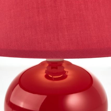 Brilliant - Bordlampe PRIMO 1xE14/40W/230V keramik/rød