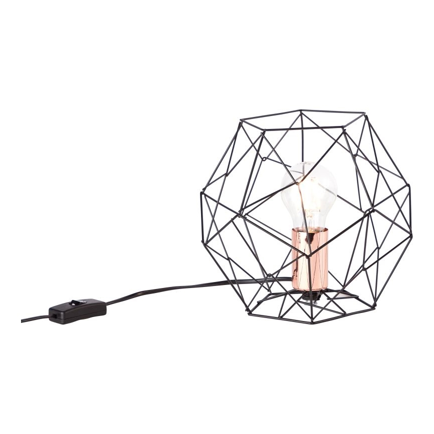 Brilliant - Bordlampe SYNERGY 1xE27/60W/230V sort/kobber