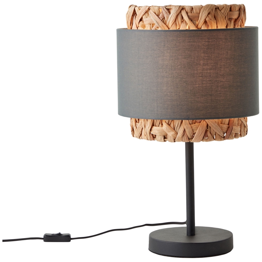 Brilliant - Bordlampe WATERLILLY 1xE27/60W/230V grå