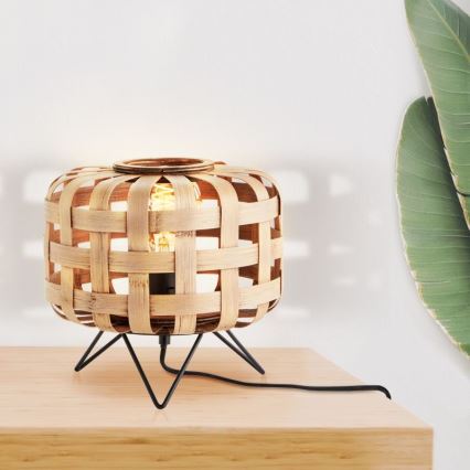 Brilliant - Bordlampe WOODLINE 1xE27/40W/230V bambus