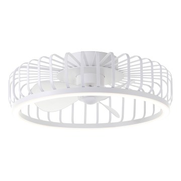 Brilliant - CAPO dæmpbar LED-loftlampe med ventilator, 36W/230V, 2700-6500K, Ø 48 cm, hvid + fjernbetjening