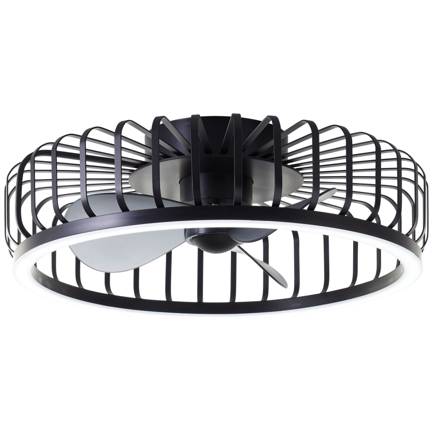 Brilliant - Dæmpbar LED-loftlampe med ventilator CAPO LED/36W/230V 2700-6500K Ø 48 cm sort + fjernbetjening