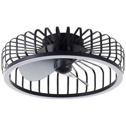 Brilliant - Dæmpbar LED-loftlampe med ventilator CAPO LED/36W/230V 2700-6500K Ø 48 cm sort + fjernbetjening