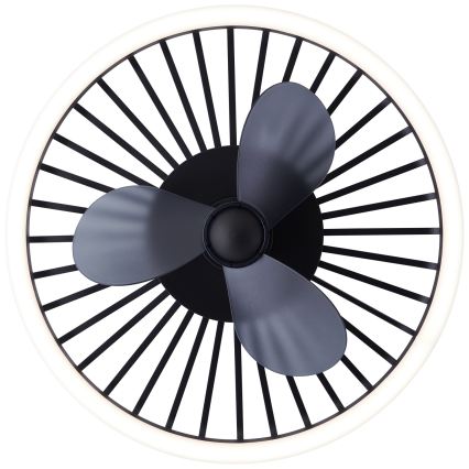 Brilliant - Dæmpbar LED-loftlampe med ventilator CAPO LED/36W/230V 2700-6500K Ø 48 cm sort + fjernbetjening