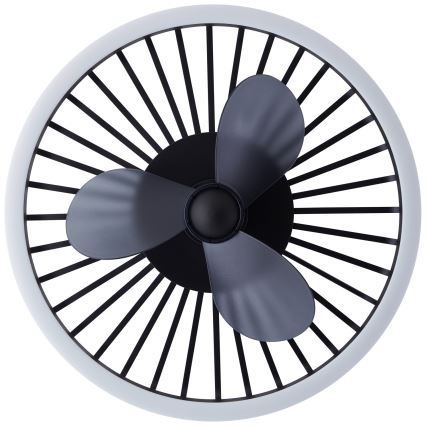 Brilliant - Dæmpbar LED-loftlampe med ventilator CAPO LED/36W/230V 2700-6500K Ø 48 cm sort + fjernbetjening