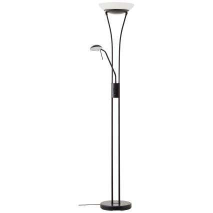 Brilliant - Dæmpbar LED-gulvlampe FINN 2xLED/13W/230V sort