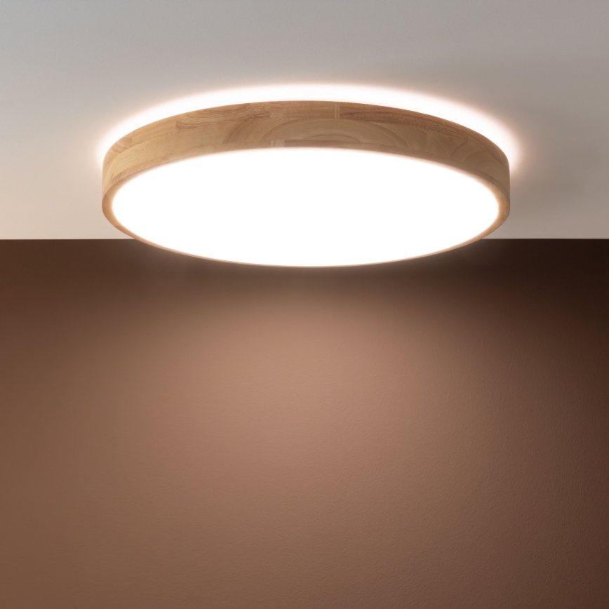 Brilliant - Dæmpbar LED-loftlampe SLIMLINE LED/60W/230V 3000-6500K Ø 45 cm gummitræ + fjernbetjening