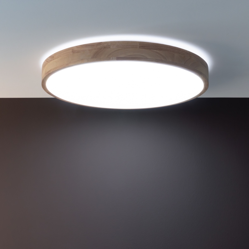 Brilliant - Dæmpbar LED-loftlampe SLIMLINE LED/60W/230V 3000-6500K Ø 45 cm gummitræ + fjernbetjening