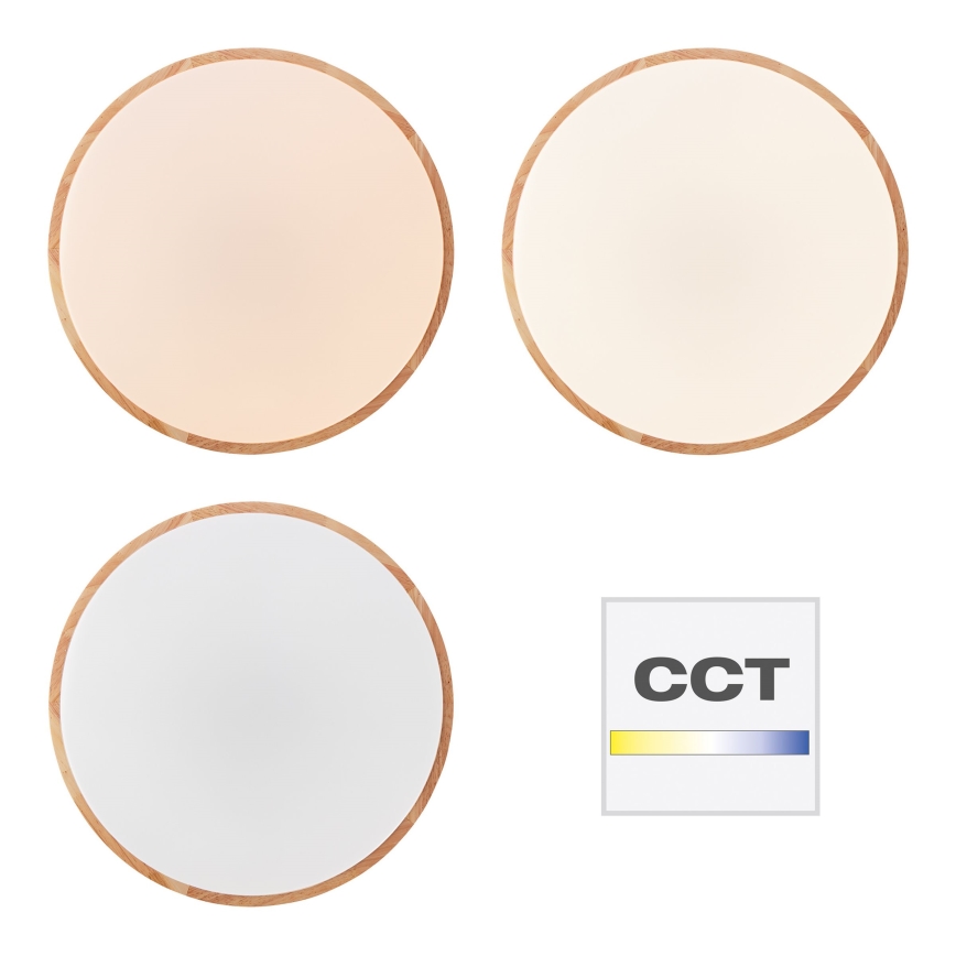 Brilliant - Dæmpbar LED-loftlampe SLIMLINE LED/60W/230V 3000-6500K Ø 45 cm gummitræ + fjernbetjening