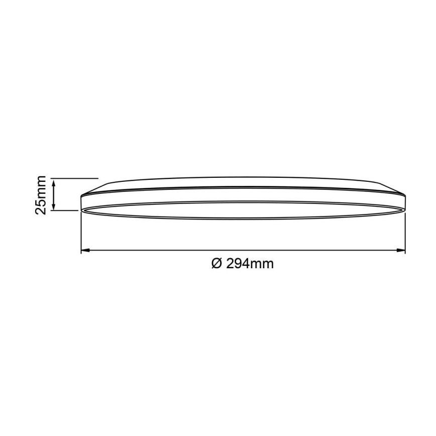 Brilliant - Dæmpbar LED-loftlampe SORELL LED/18W/230V 3000-6500K Ø 29 cm sort + fjernbetjening